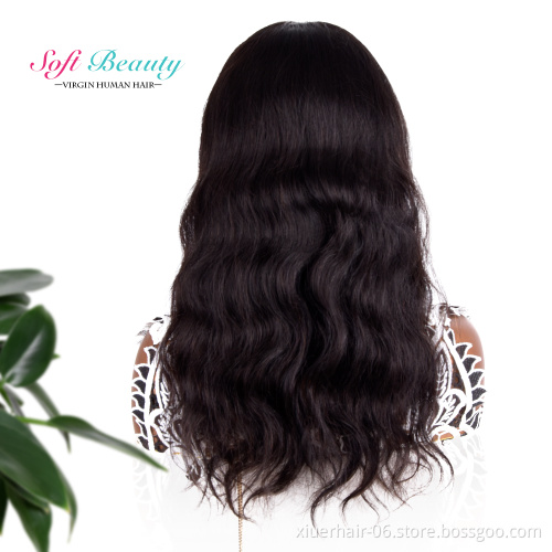RTS Body Wave Natural Color Raw HD Brazilian for Black Women Coloured No Lace Headband Wig Cheap Human Hair